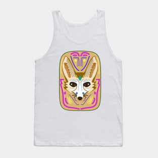 Tribal Fennec Card Tank Top